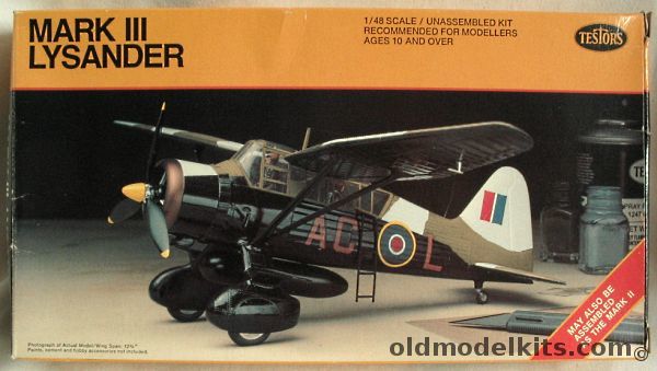 Testors 1/48 Westland Lysander Mk. III or Mk.II RAF - (ex-Hawk), 563 plastic model kit